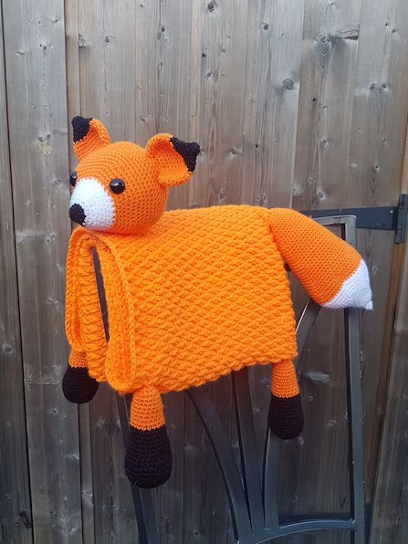Woodland Fox Baby Blanket Crochet Pattern 3-in-1 Toy Lovey PDF Pattern - Crafting Happiness product image (10)