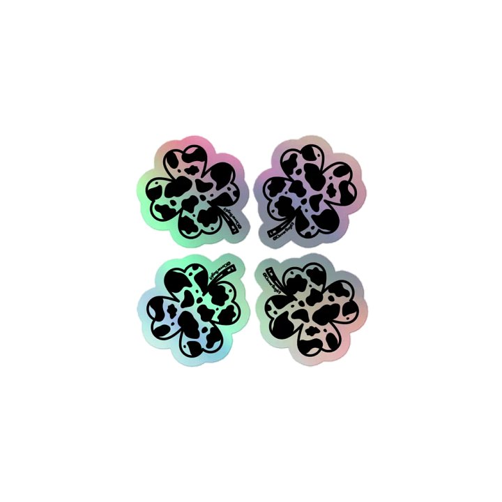 Holographic Clover Stickers product image (1)