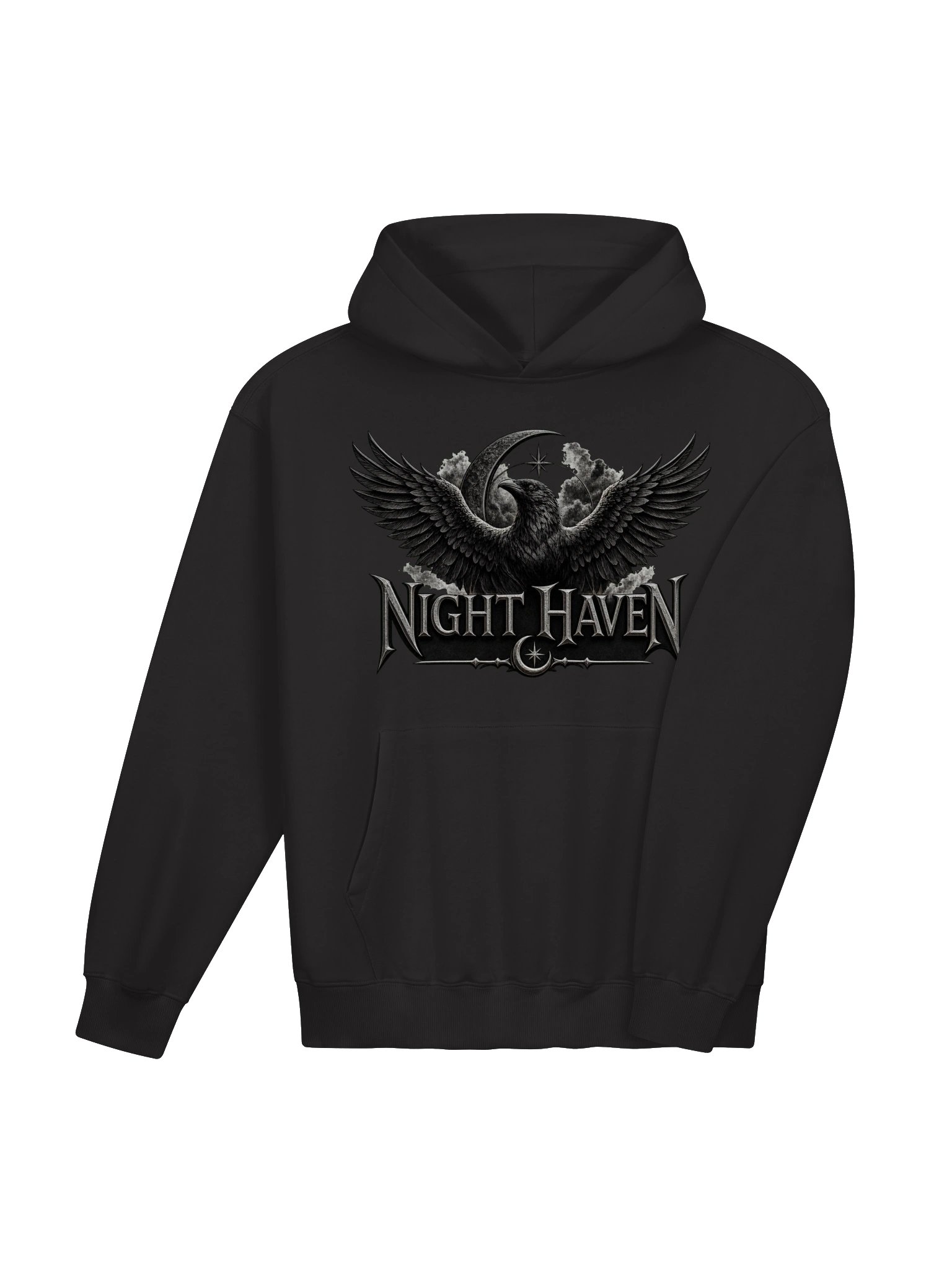 Night Haven Gothic Raven Hoodie product image (4)