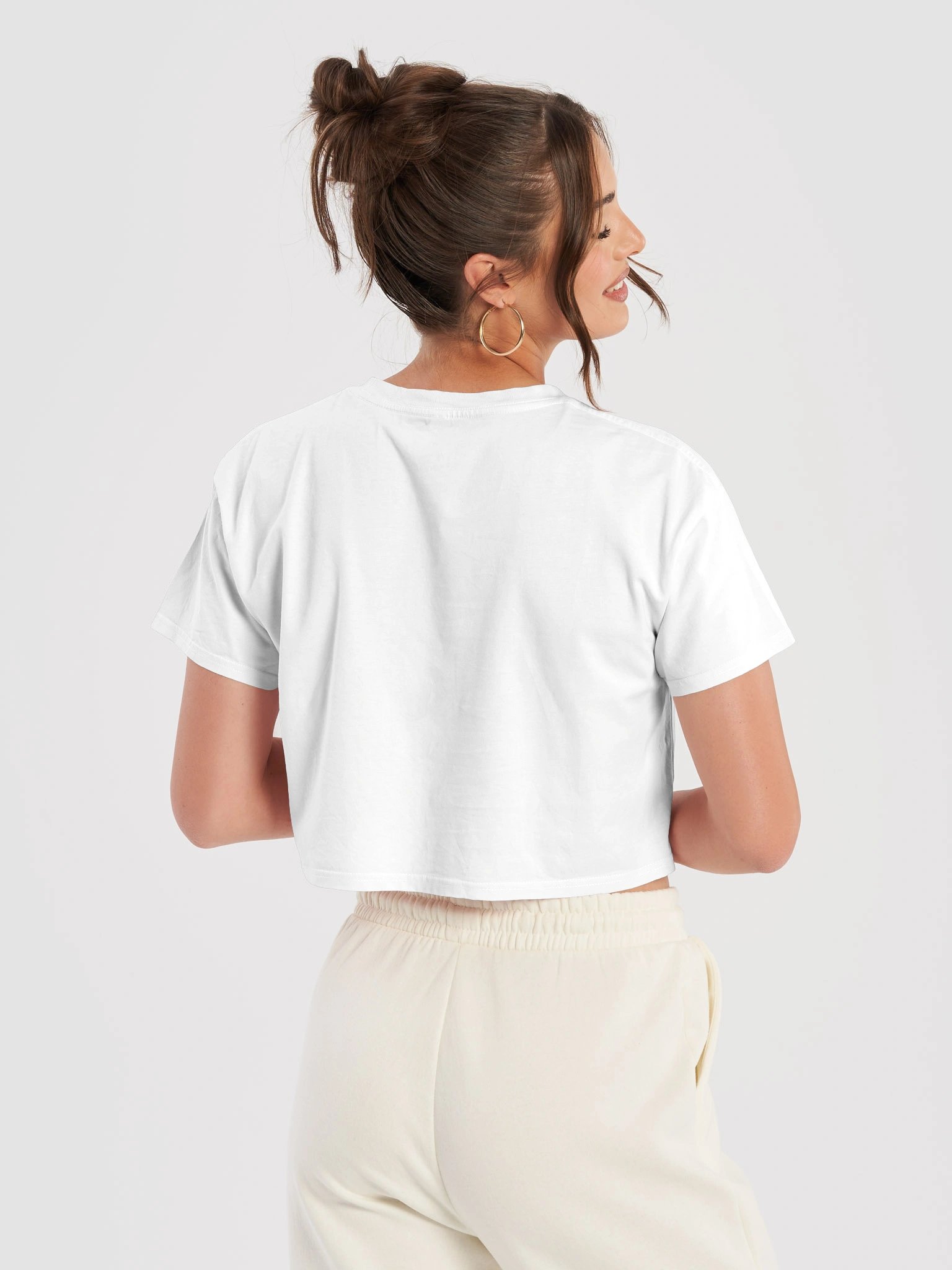 Retro Sunset Lifter Crop Top — Women's Gym Workout Tee product image (6)