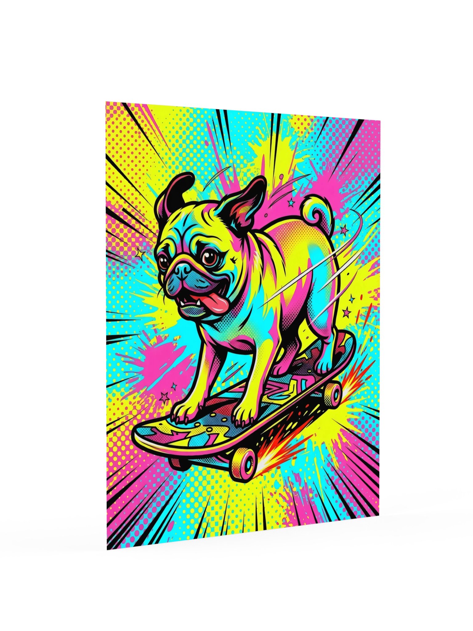 Kickflip Pug Poster product image (16)