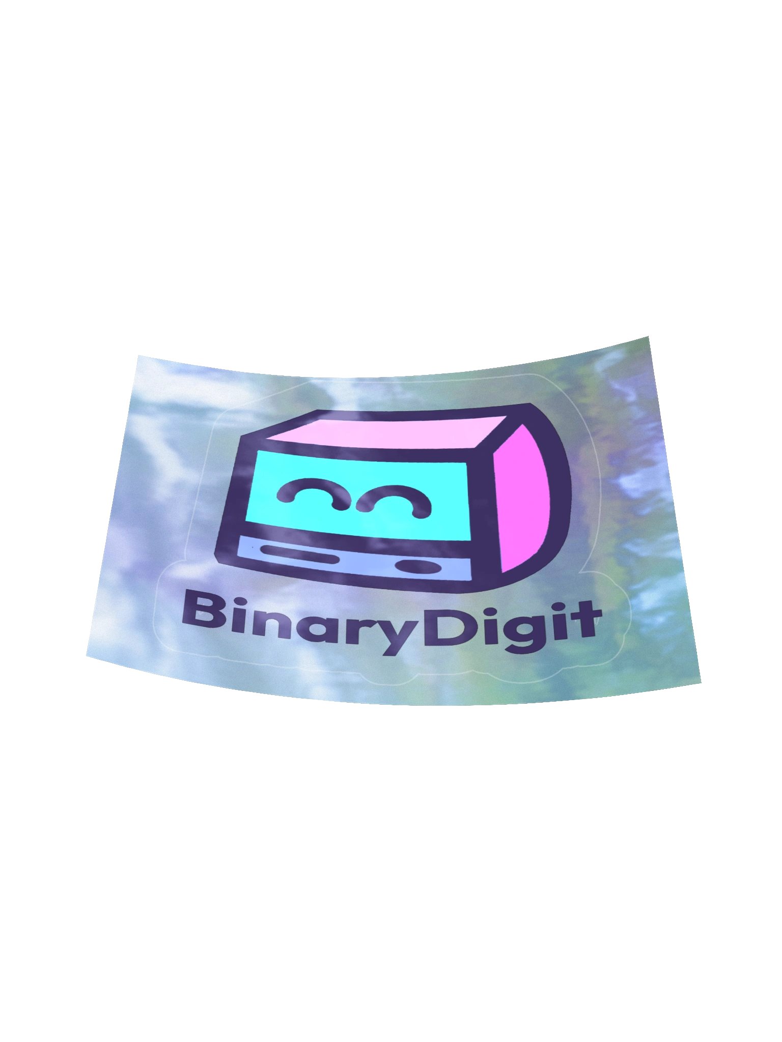 BinaryDigit Holograph Cube Sticker product image (6)