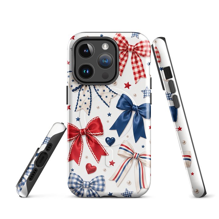 Patriotic Ribbon Bow MagSafe Case product image (3)