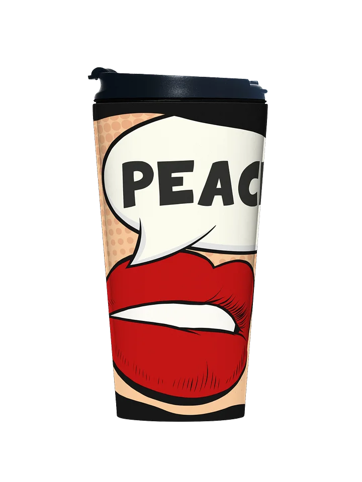 STAINLESS STEEL TRAVEL MUG, PEACE product image (2)