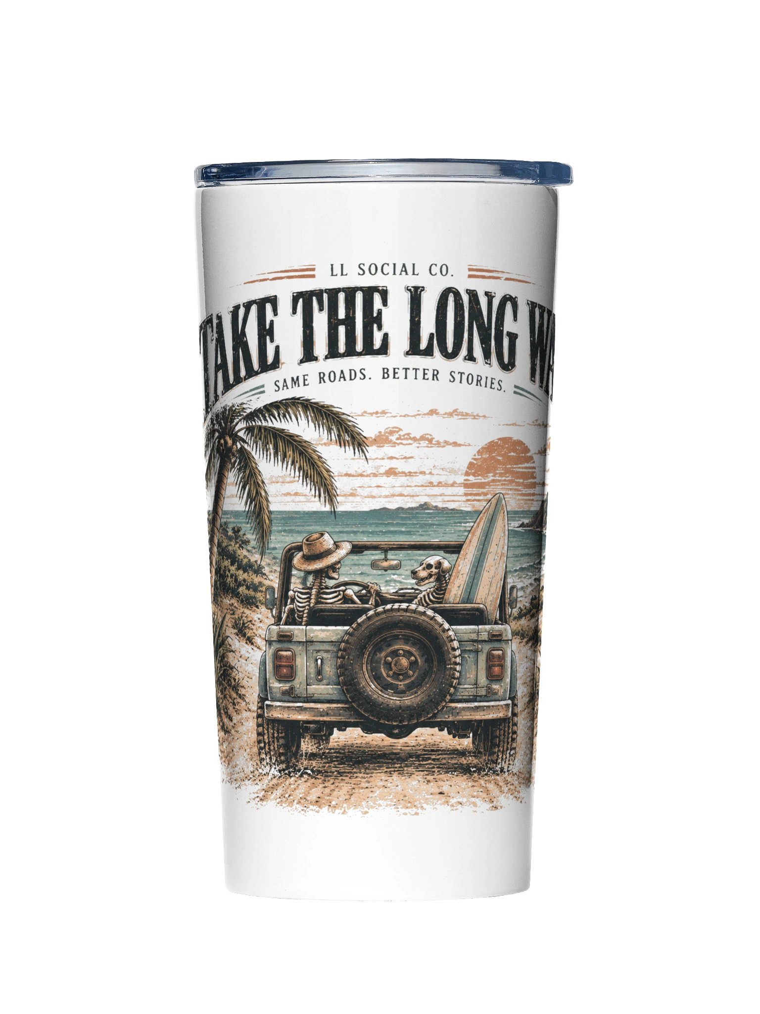 Take the Long Way Travel Tumbler product image (1)