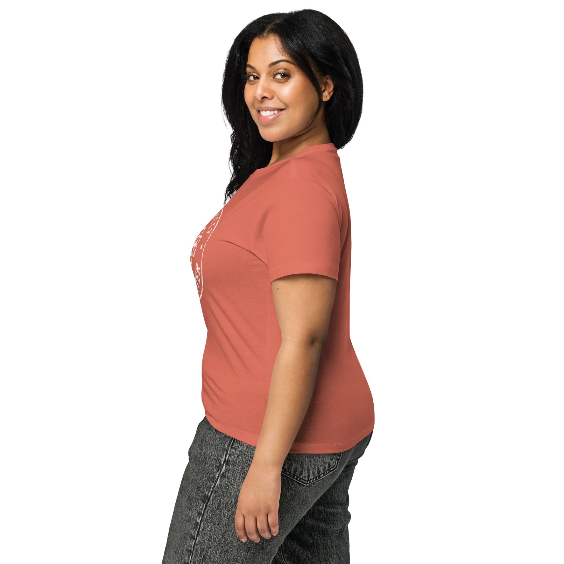 BBB Distressed Women's High-Waisted Tee White product image (5)