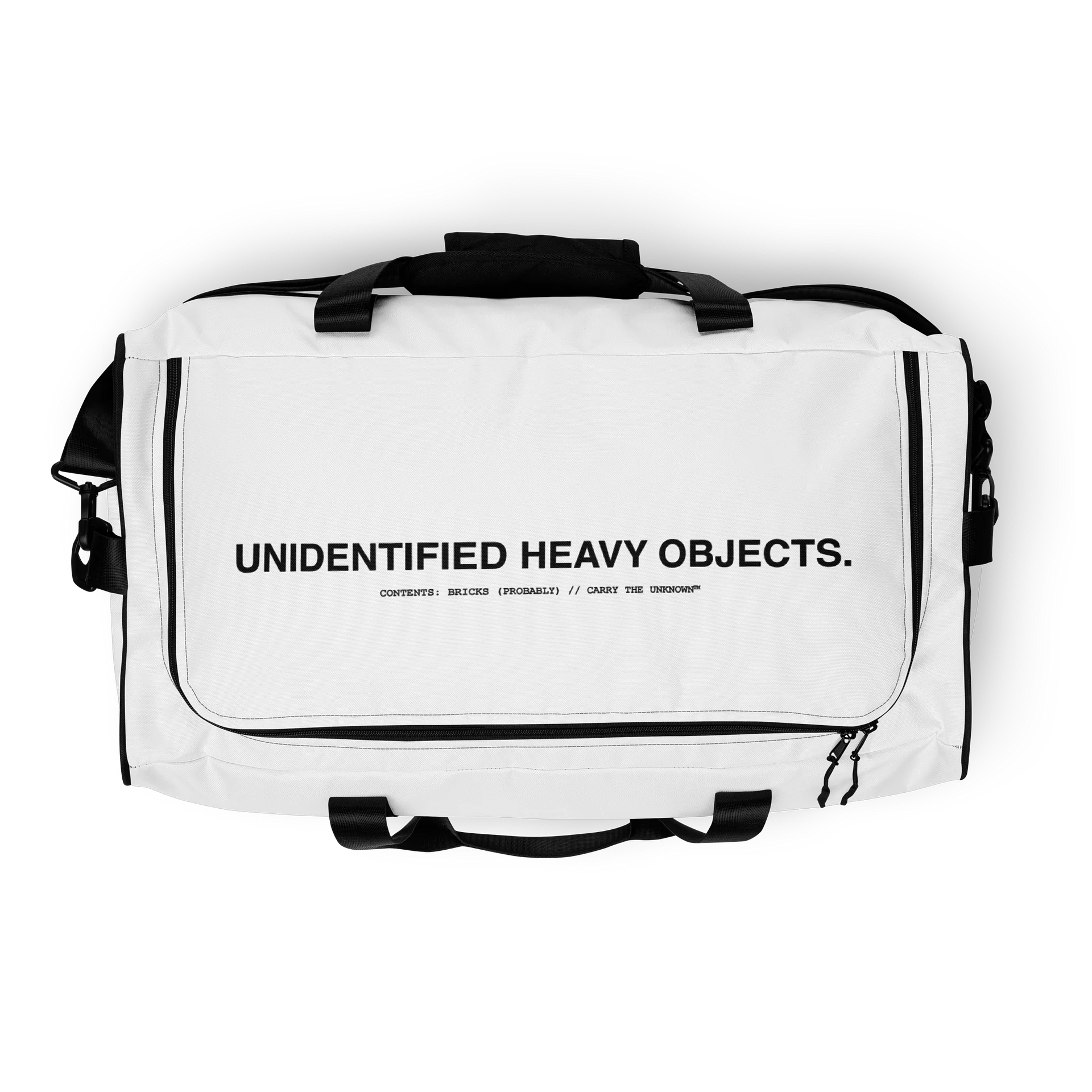 THE UNKNOWN™ — Signature Gym Duffel // White product image (8)