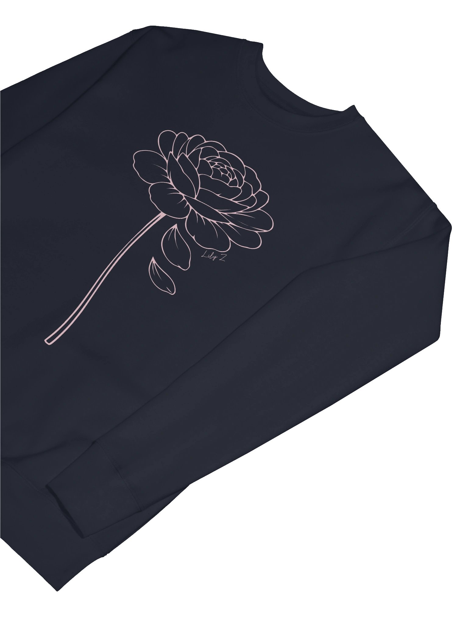 Rose “love hard” Sweatshirt (Dark Colours) product image (21)