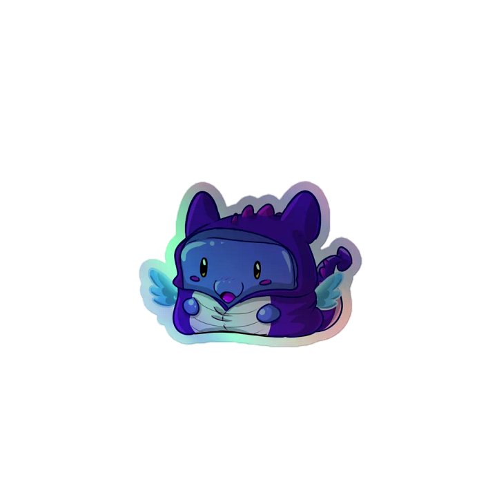 Dragon Squish Onesie Sticker- Holographic product image (1)