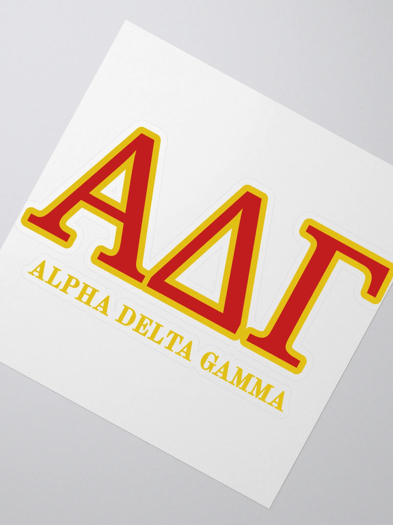 Copy of ADG Greek Letters Red/Gold - Sticker product image (2)