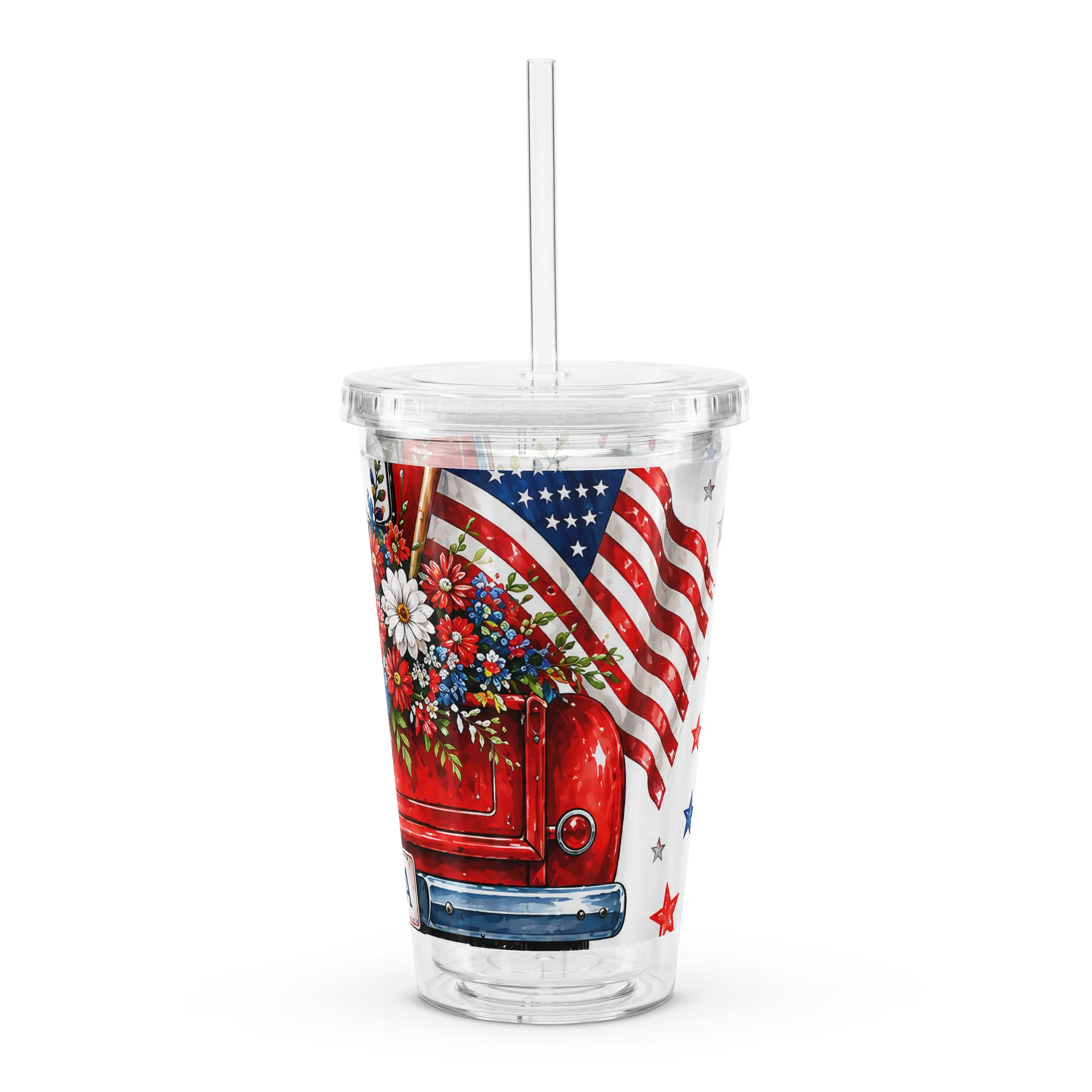 Double Wall Clear Plastic Tumbler (16 oz) product image (4)