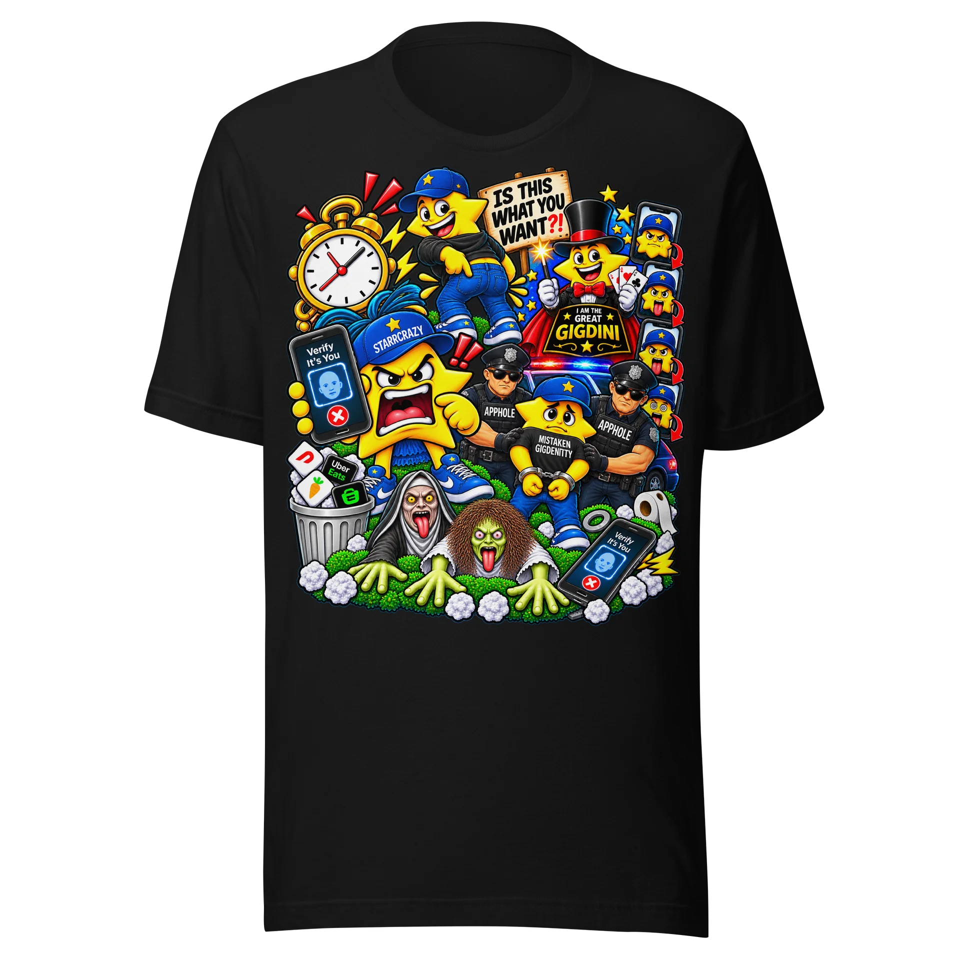 Appholes Face Check – Giggin’ & Ranting Tee ⭐ product image (1)