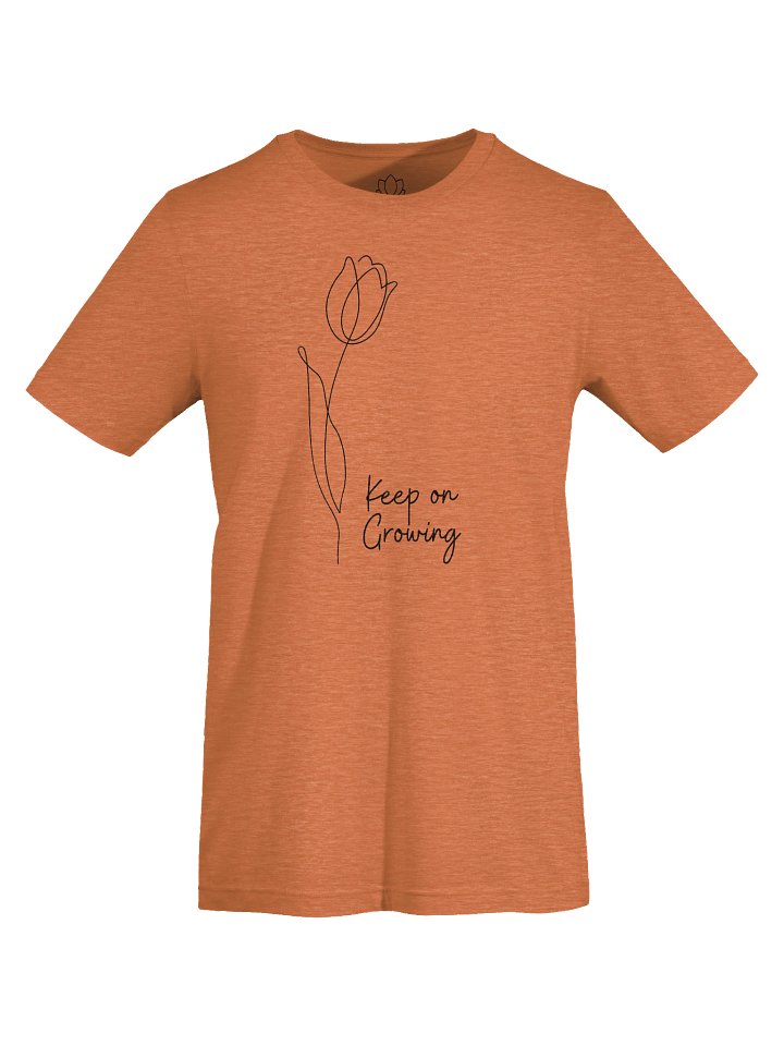 “Keep On Growing” – Tulip Line Art Supersoft Tee product image (2)