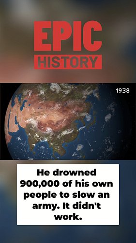 In 1938, Chiang Kai-shek ordered the Yellow River dikes blown apart — unleashing a flood that killed hundreds of thousands of...
