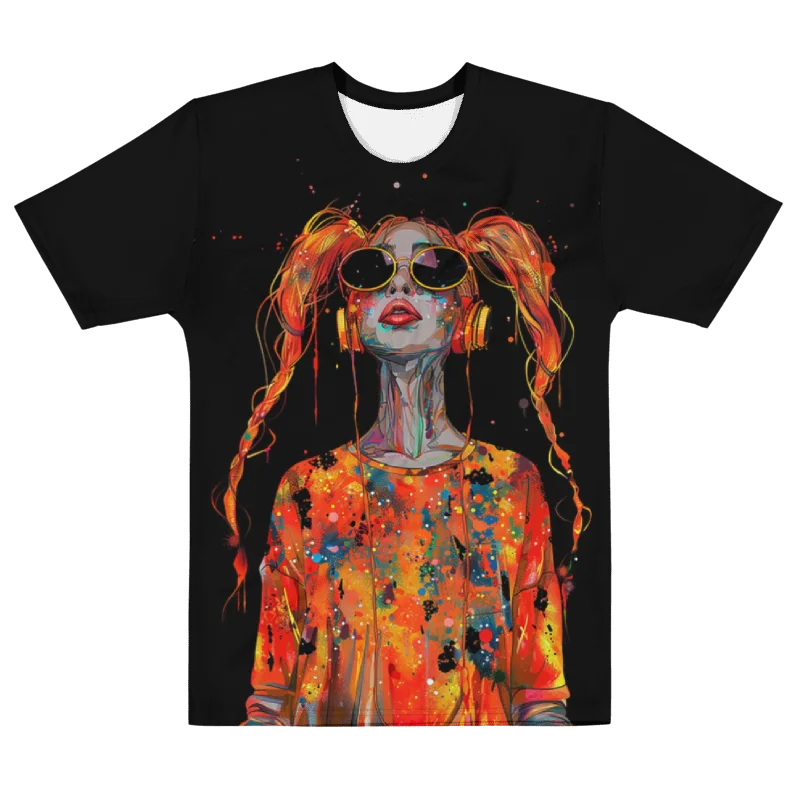 Lit Projecktz Komm Hierher, Fühl Den Vibe AOP Graphic Tee product image (1)