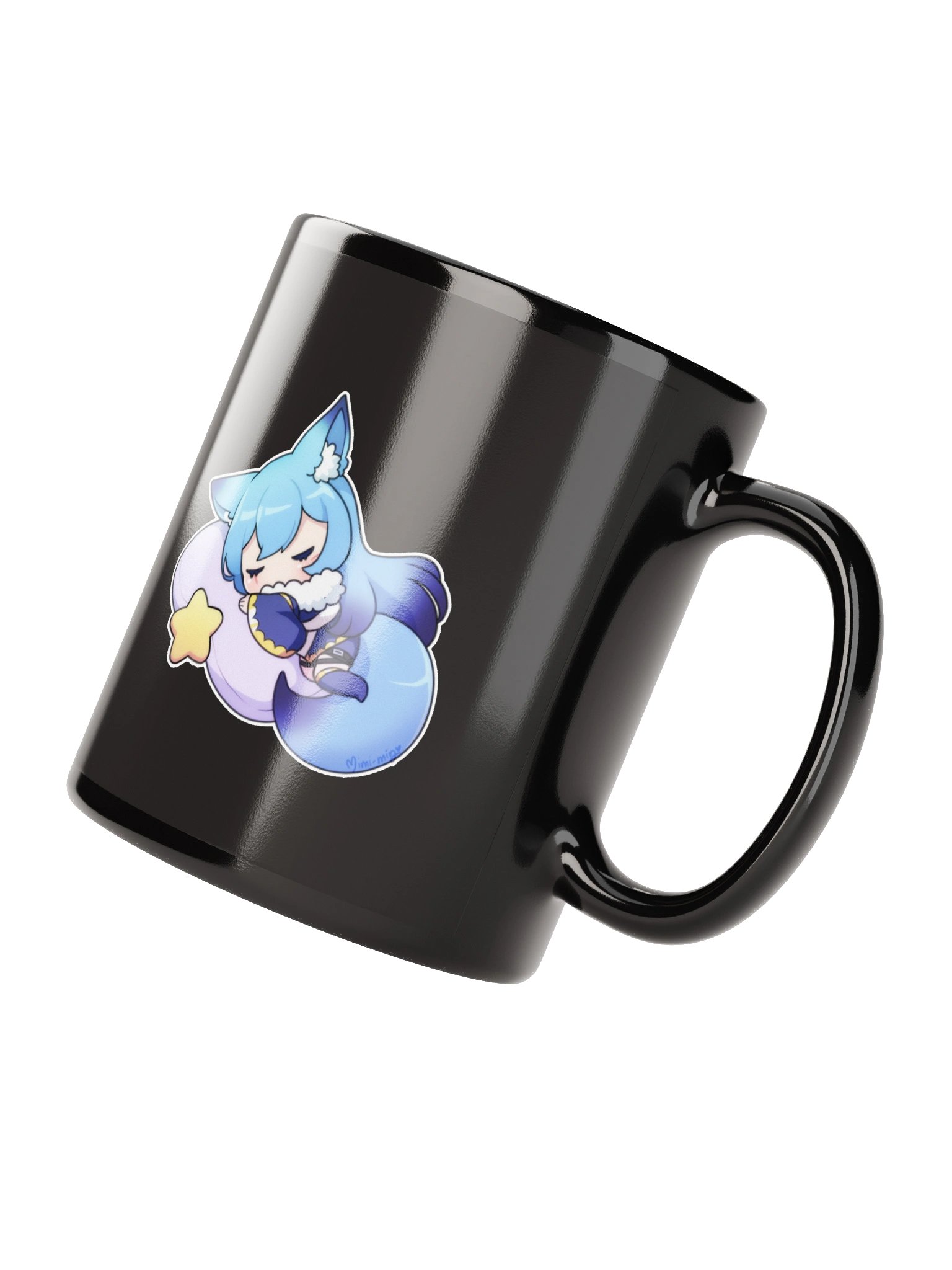 Sleepy Dimi Black Mug product image (4)