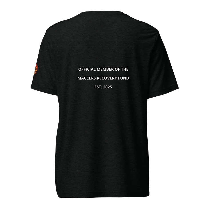 Maccers Travel Vlogs “Powered by Freeplay & Poor Decisions” T-shirt product image (10)