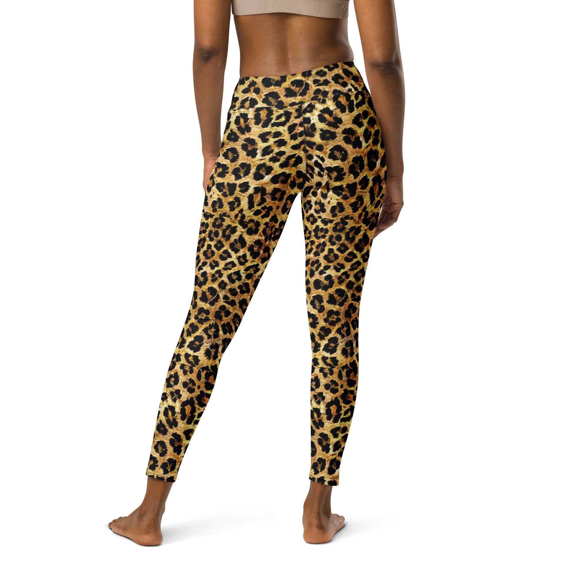 Fierce Catwalk Leopard Print Women’s Leggings product image (2)