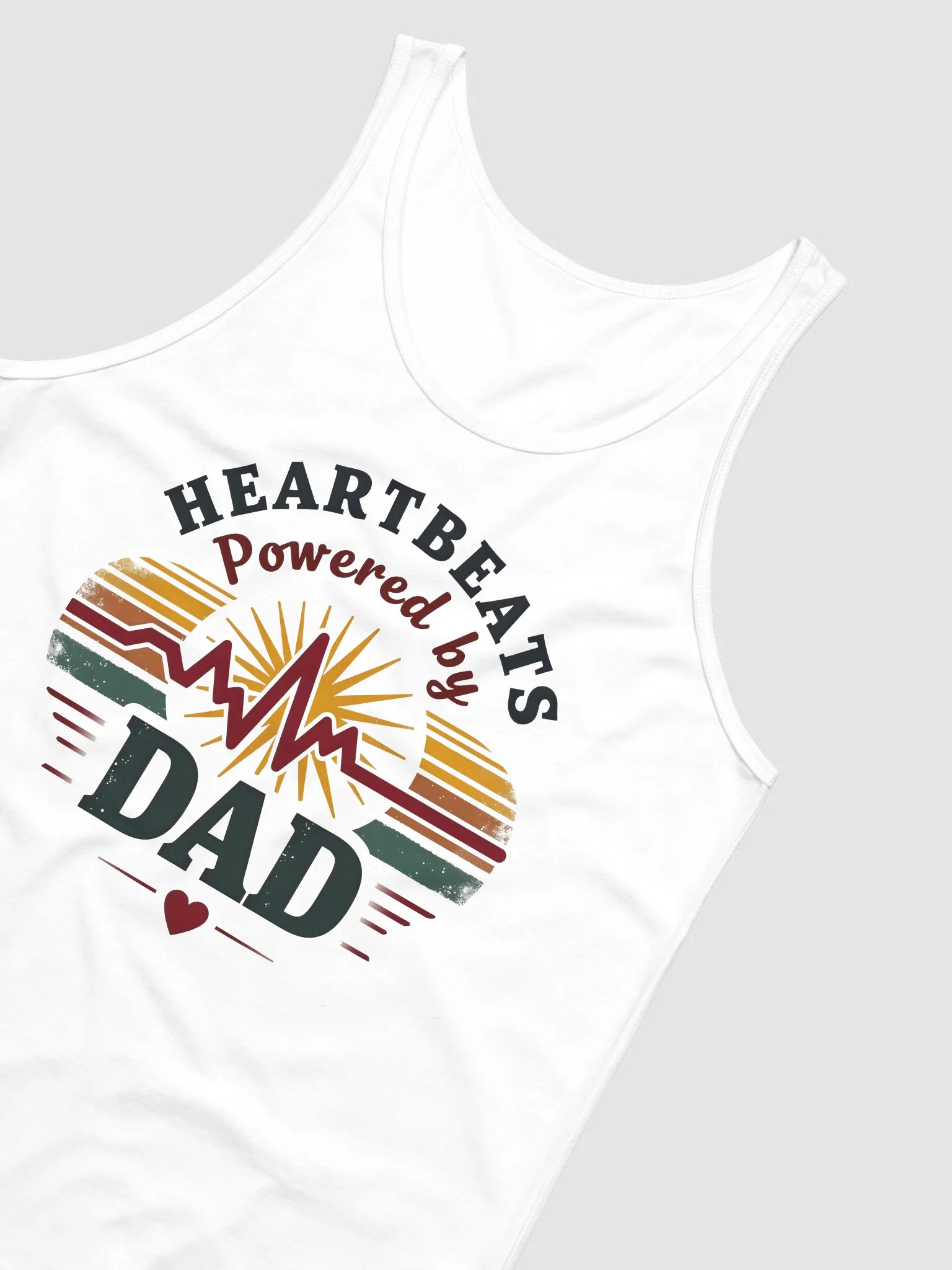 Dad-Powered Heartbeats Tank product image (13)