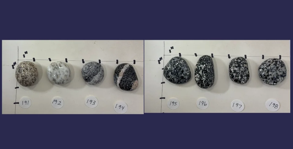 Lake Superior rock cabinet knobs blacks,greys,white,beige product image (6)