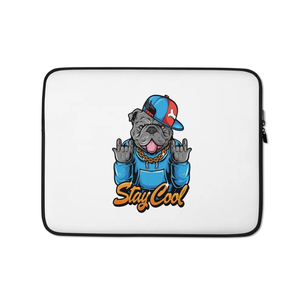 Cool Bulldog 13-Inch Laptop Sleeve: Stylish Protection with a Bold Edge product image (1)