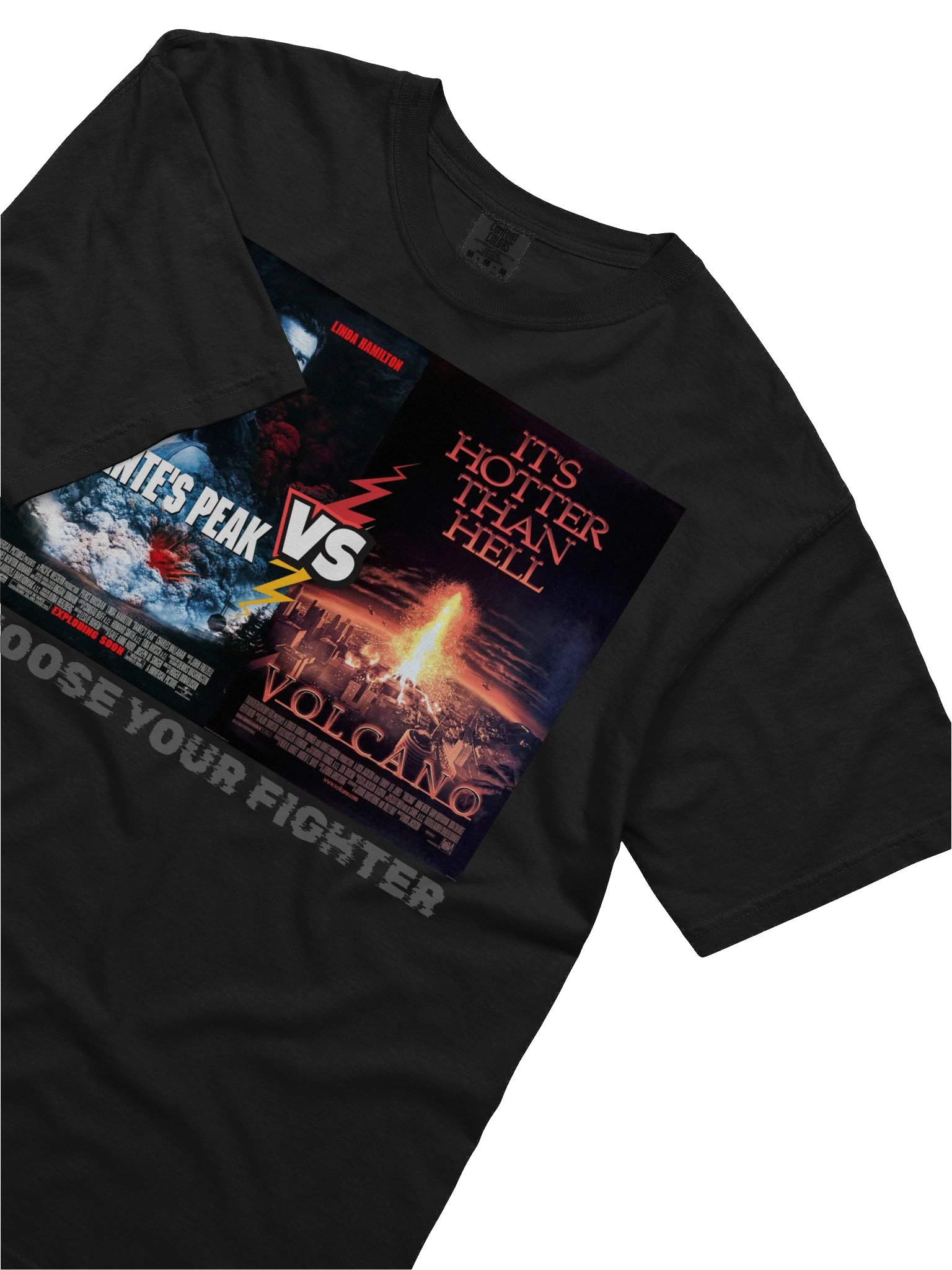 Dante's Peak vs. Volcano Choose Your Fighter T-Shirt product image (12)