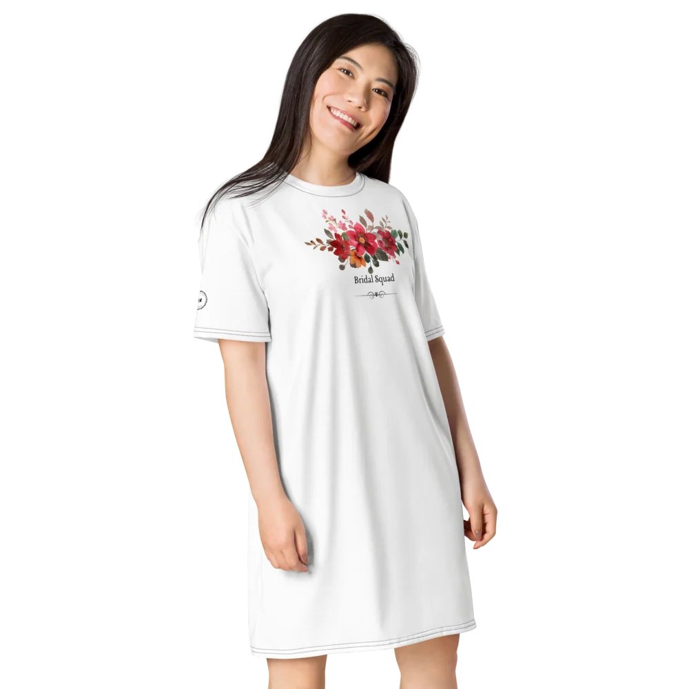 Bridal Squad 011 T-Shirt Dress Floral Bliss Theme product image (4)
