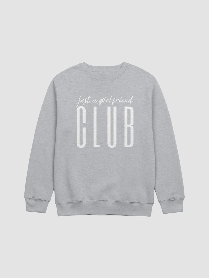 "Just a Girlfriend" CLUB Crewneck - WHITE (4 colors) product image (9)