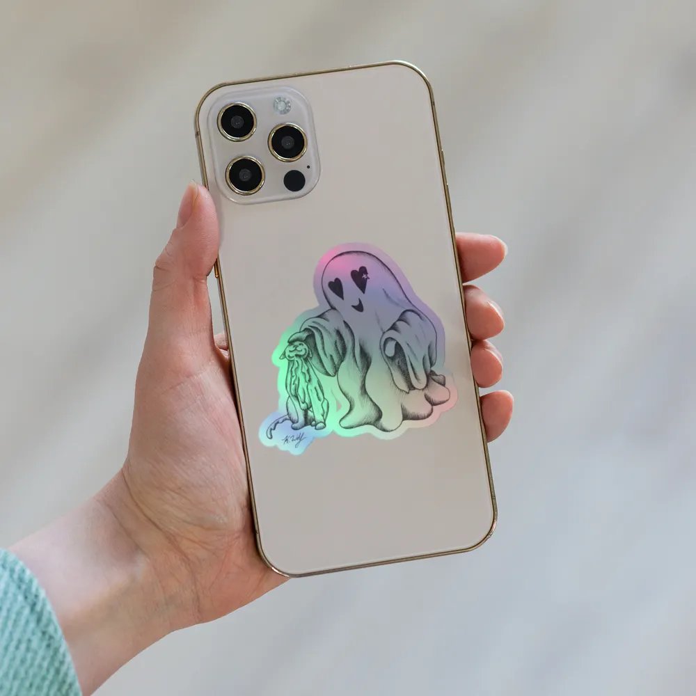 Ghost Cat and Ghost, Sticker Sheet product image (8)