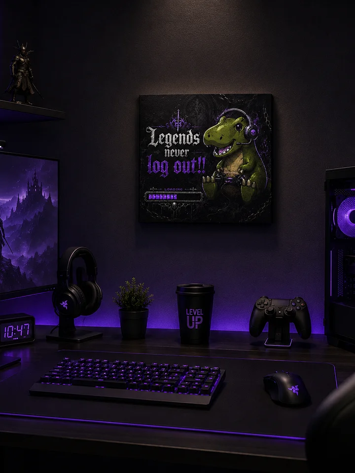 Legends Never Log Out Canvas product image (7)