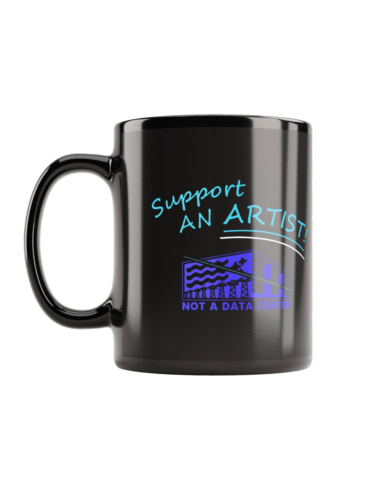 Anti-Data Center / Pro-Human Artist Coffee Mug product image (1)