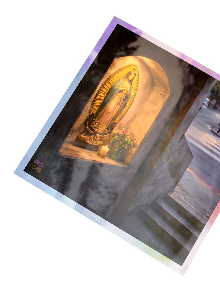Lady of Guadalupe Holographic Sticker product image (2)