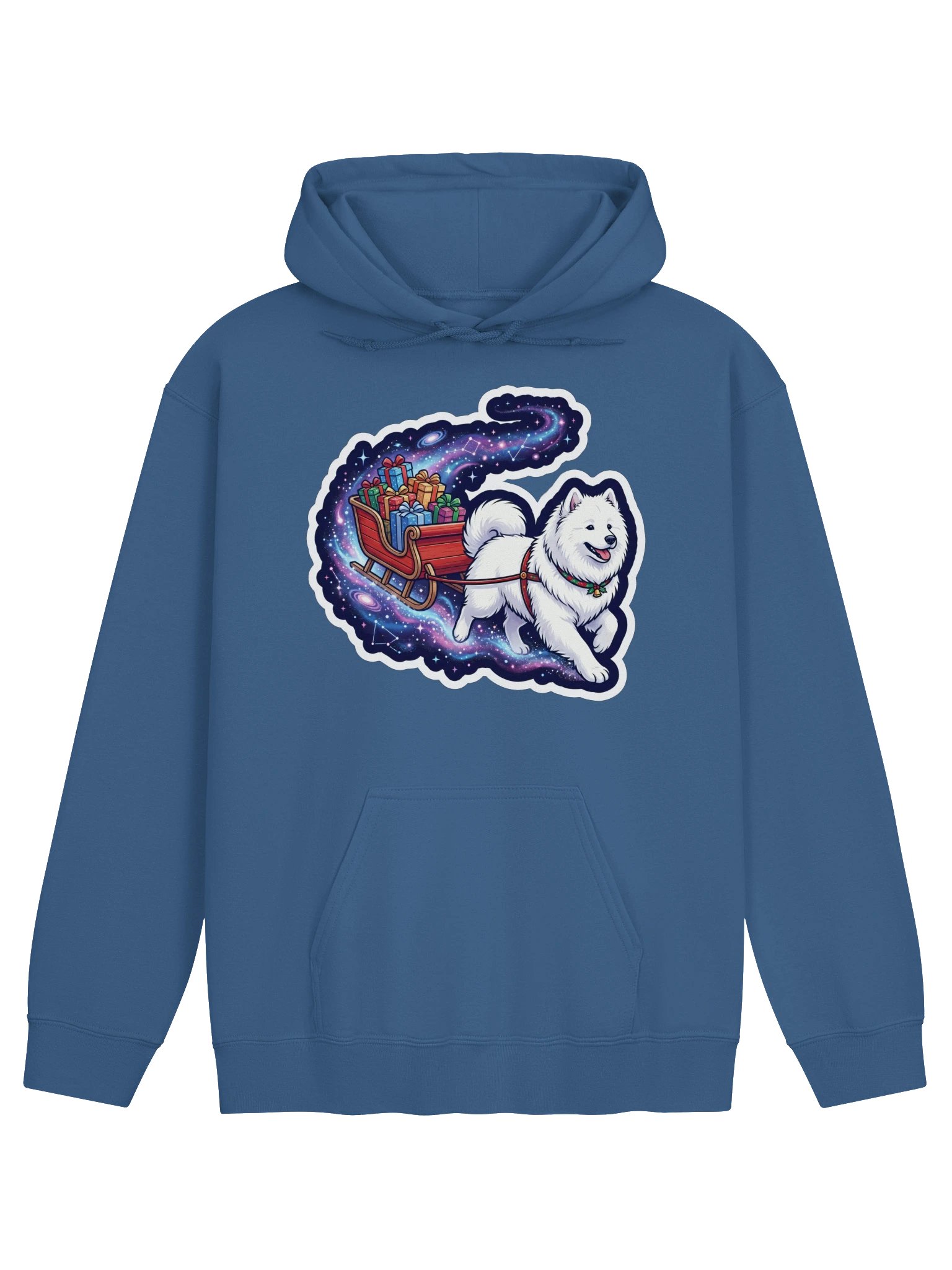 Space Sleigh Samoyed Hoodie product image (1)
