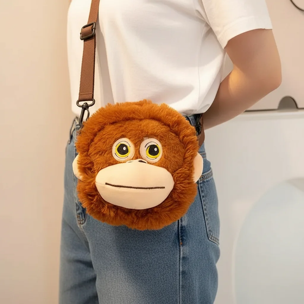 Punch's Pal Crossbody Bag | 20cm Plush Orangutan product image (4)