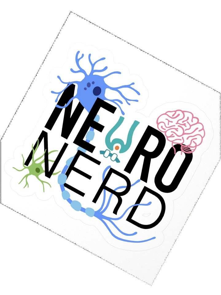 Neuro Nerd Kiss Cut Sticker product image (2)
