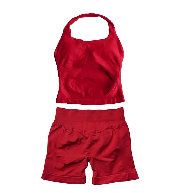 True Red 🍎 Summer Peach Halter Top Set  Guaranteed 🍑  Fit to Size. product image (1)