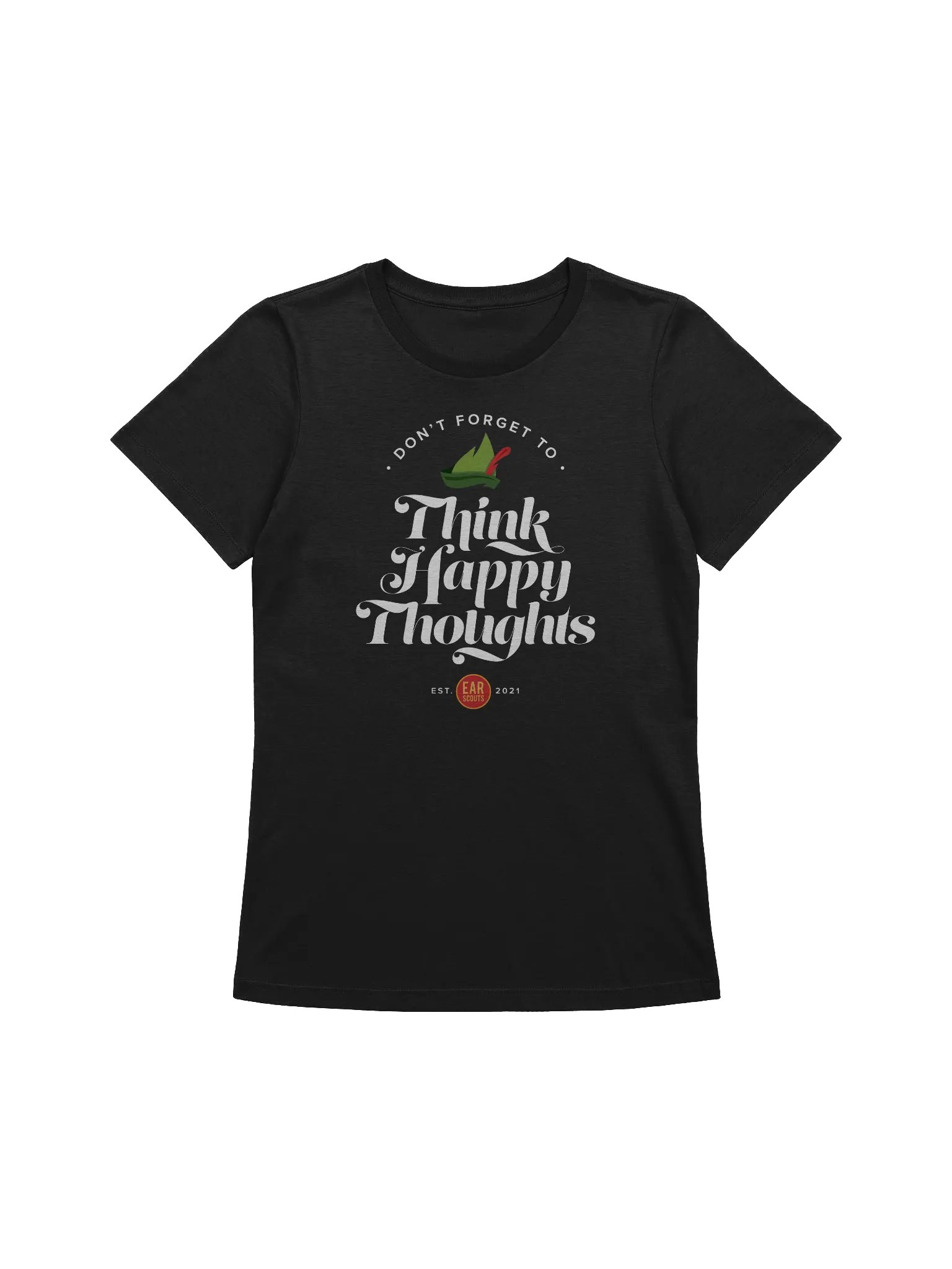 Women's Happy Thoughts Tee (Black) product image (1)