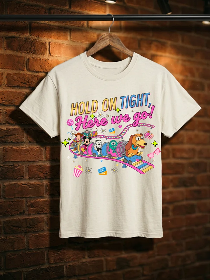 Hold On Tight Cartoon Coaster Oversized Tee product image (1)