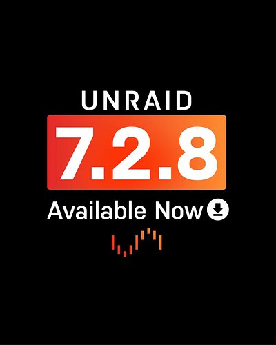 Unraid OS 7.2.8 is here. 🚀 

This stable, security-focused release addresses multiple findings in components like OpenSSH, cu...