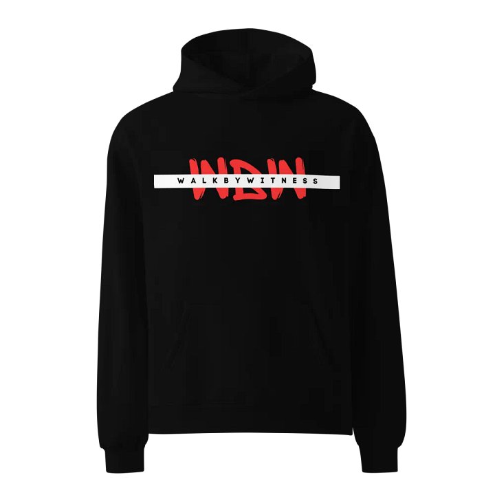 Moral Core Hoodie in yellow writing product image (1)