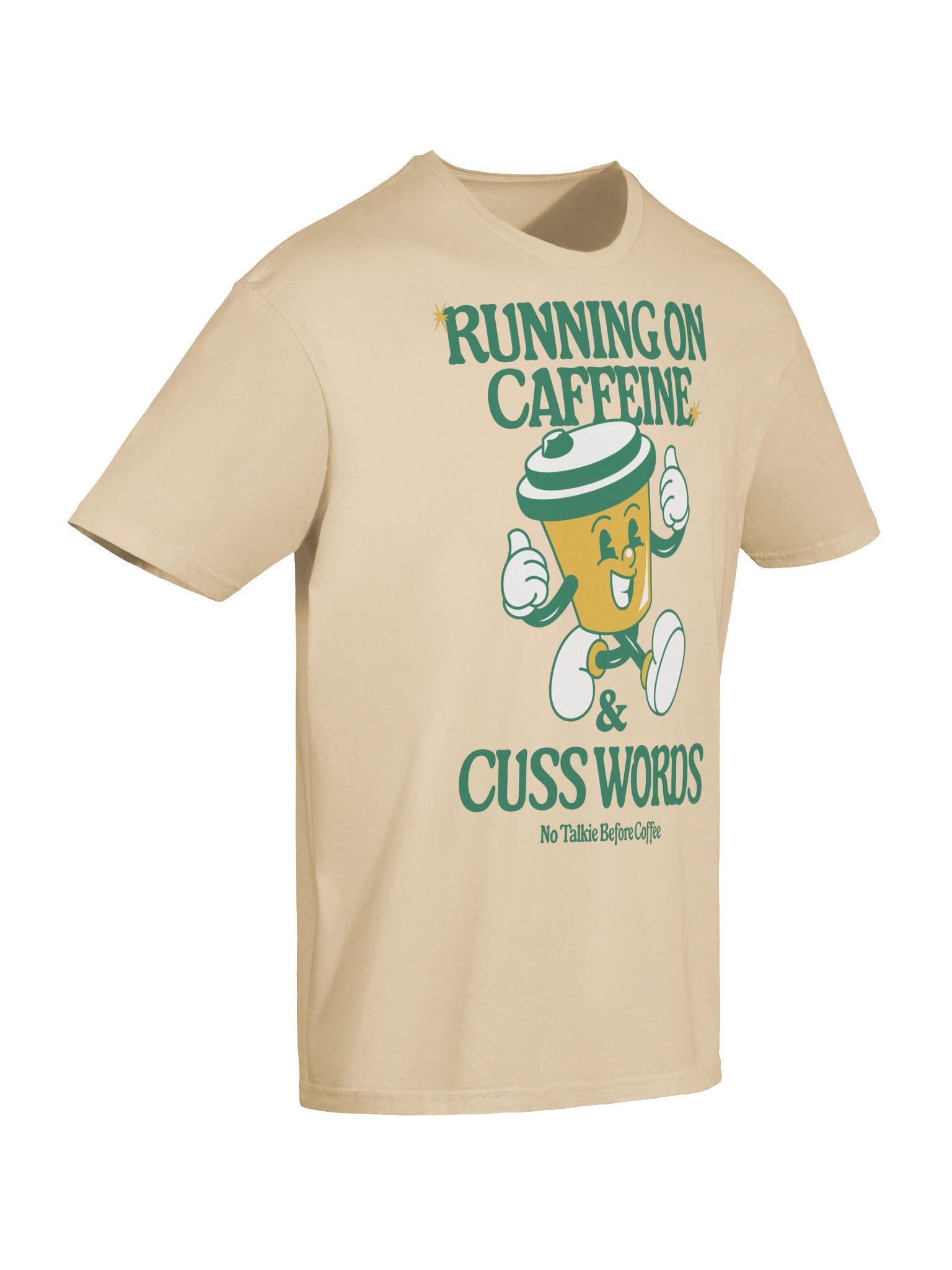 Running on Caffeine Coffee Mascot Tee product image (35)