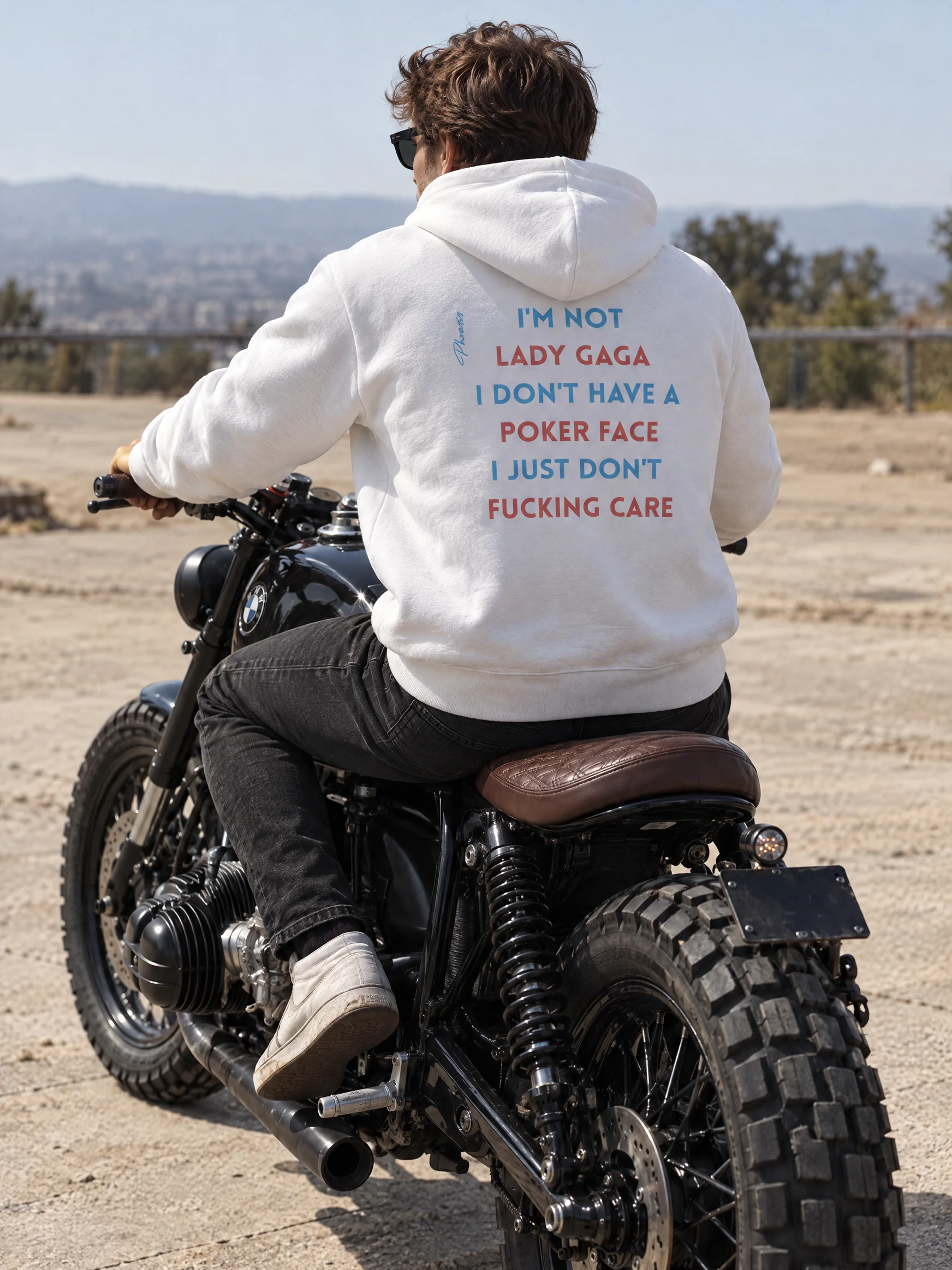 Lady Gaga Poker Face - Hoodie — White — photo 1 of 13