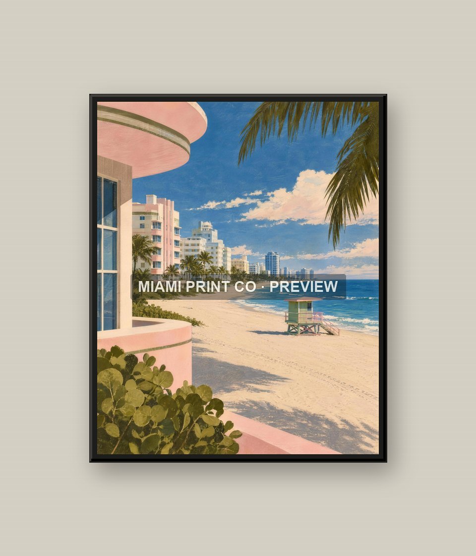North Beach | Framed Art Print product image (1)