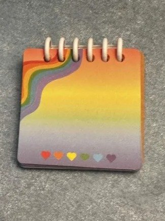 Rainbow Memo Pad 3x3inch With Binding Spine product image (6)