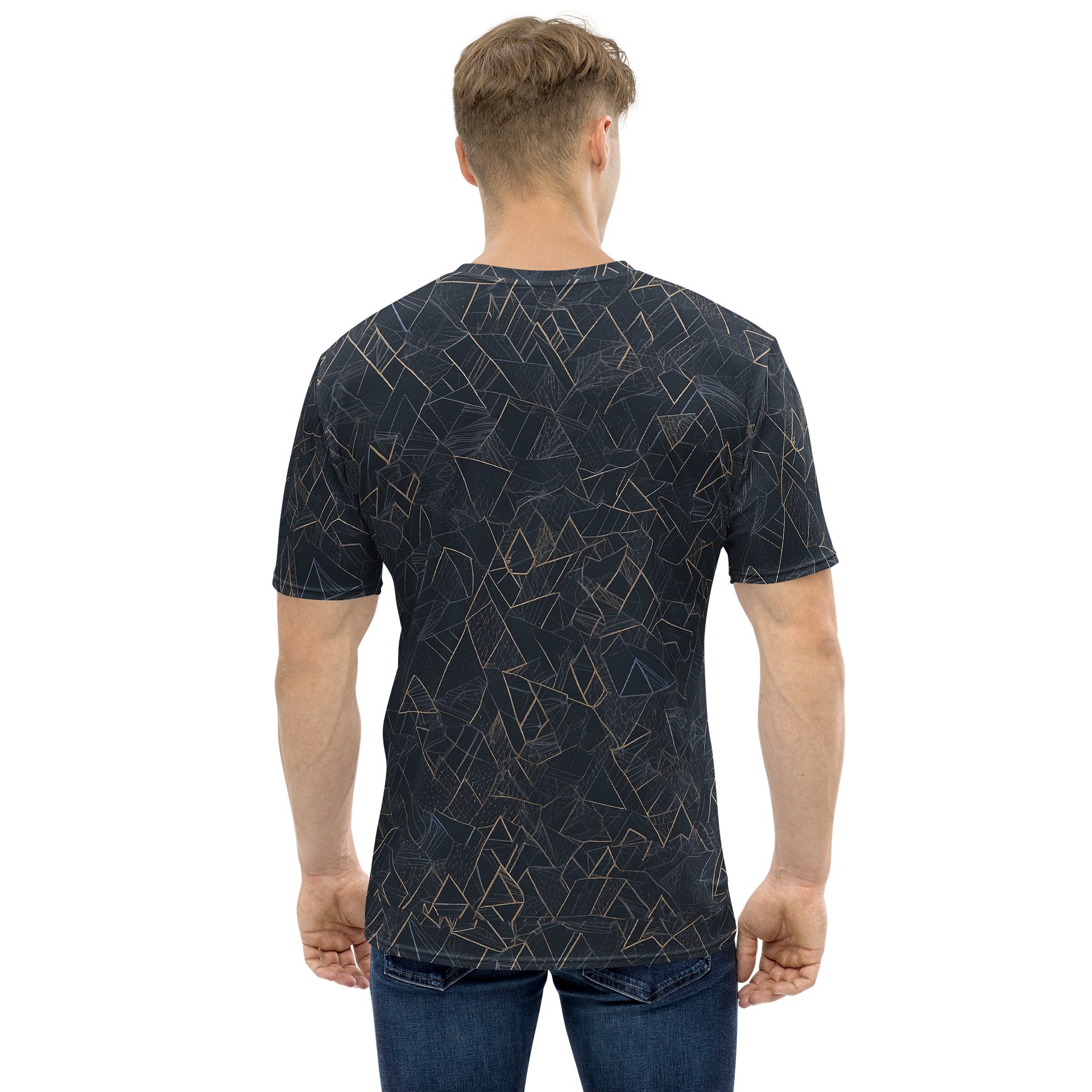 Bold Black Geometric Triangle Tee for Modern Style product image (1)