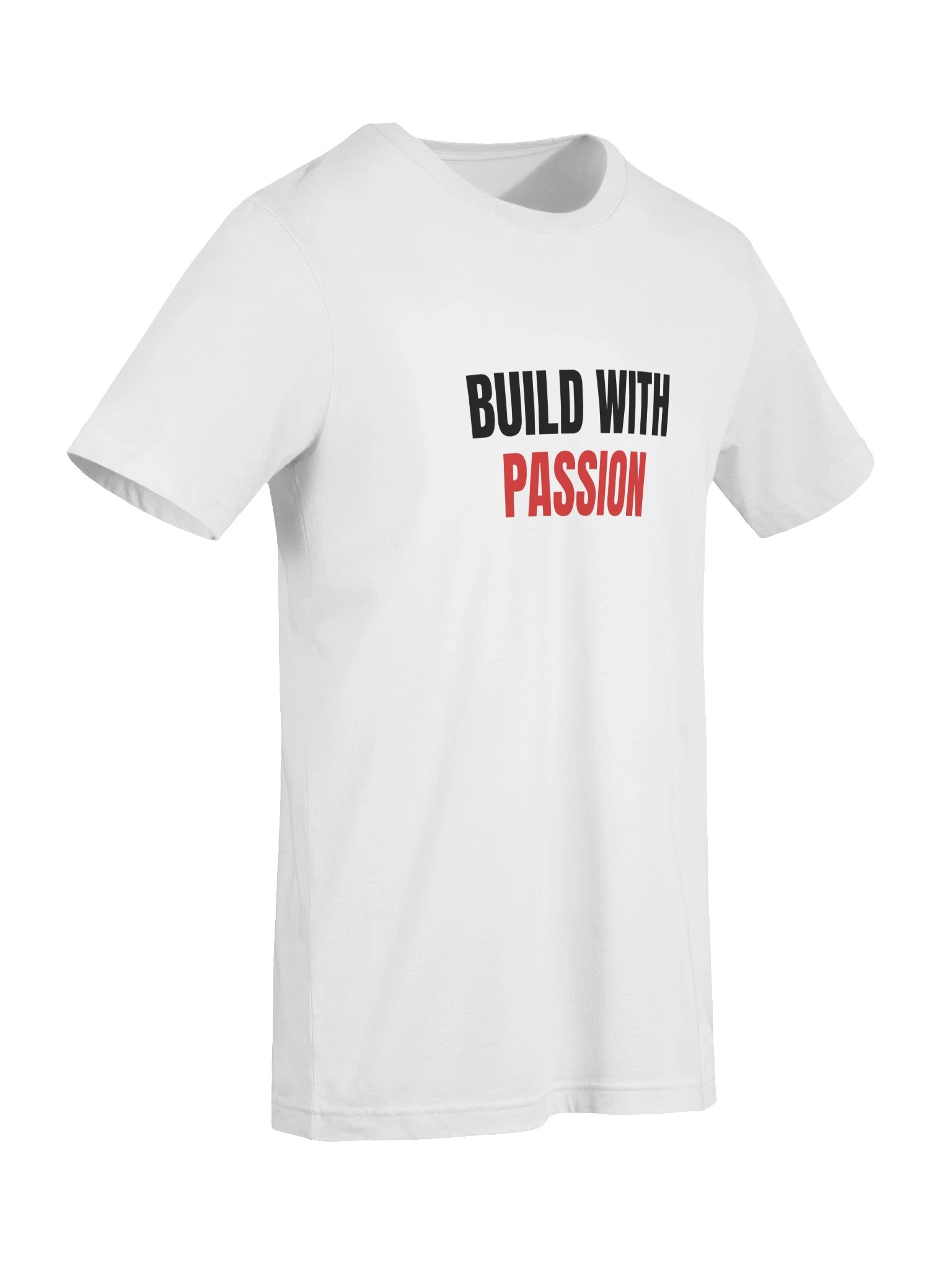 Build With Passion T-Shirt, White product image (7)