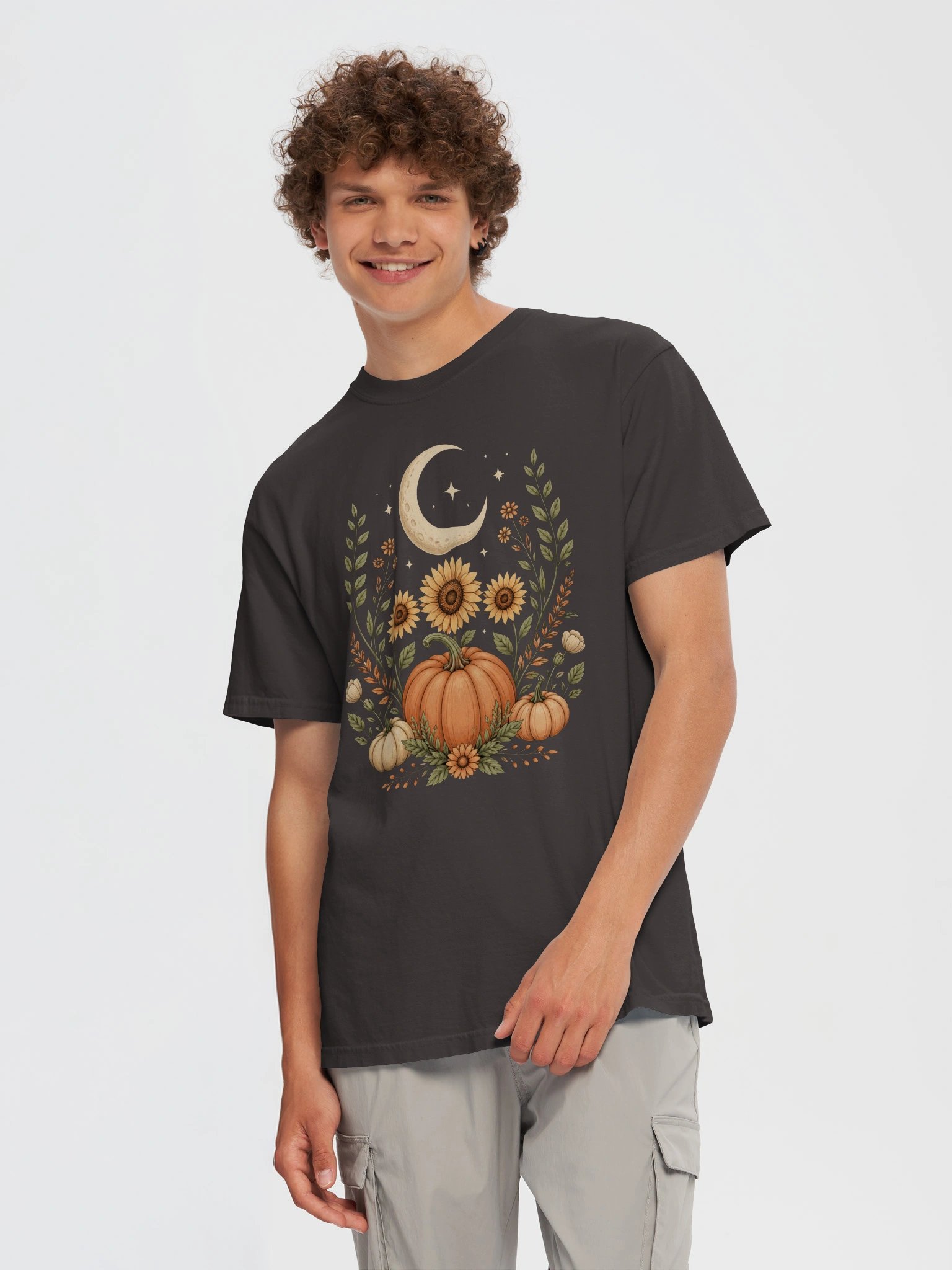 Autumn Moon & Pumpkin Garden Comfort Colors T-Shirt product image (19)