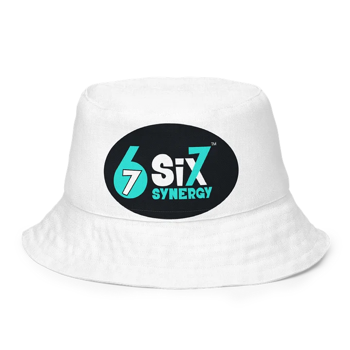 White Bucket Hat - hero and main logo product image (1)
