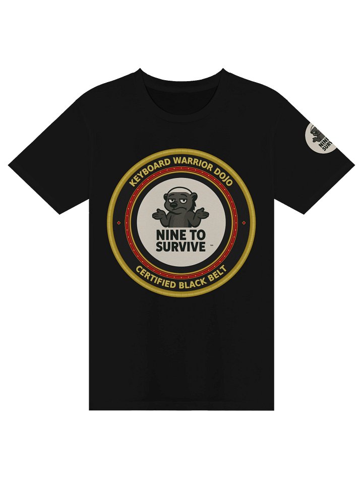 Keyboard Warrior Dojo T-Shirt: Certified Black Belt product image (1)