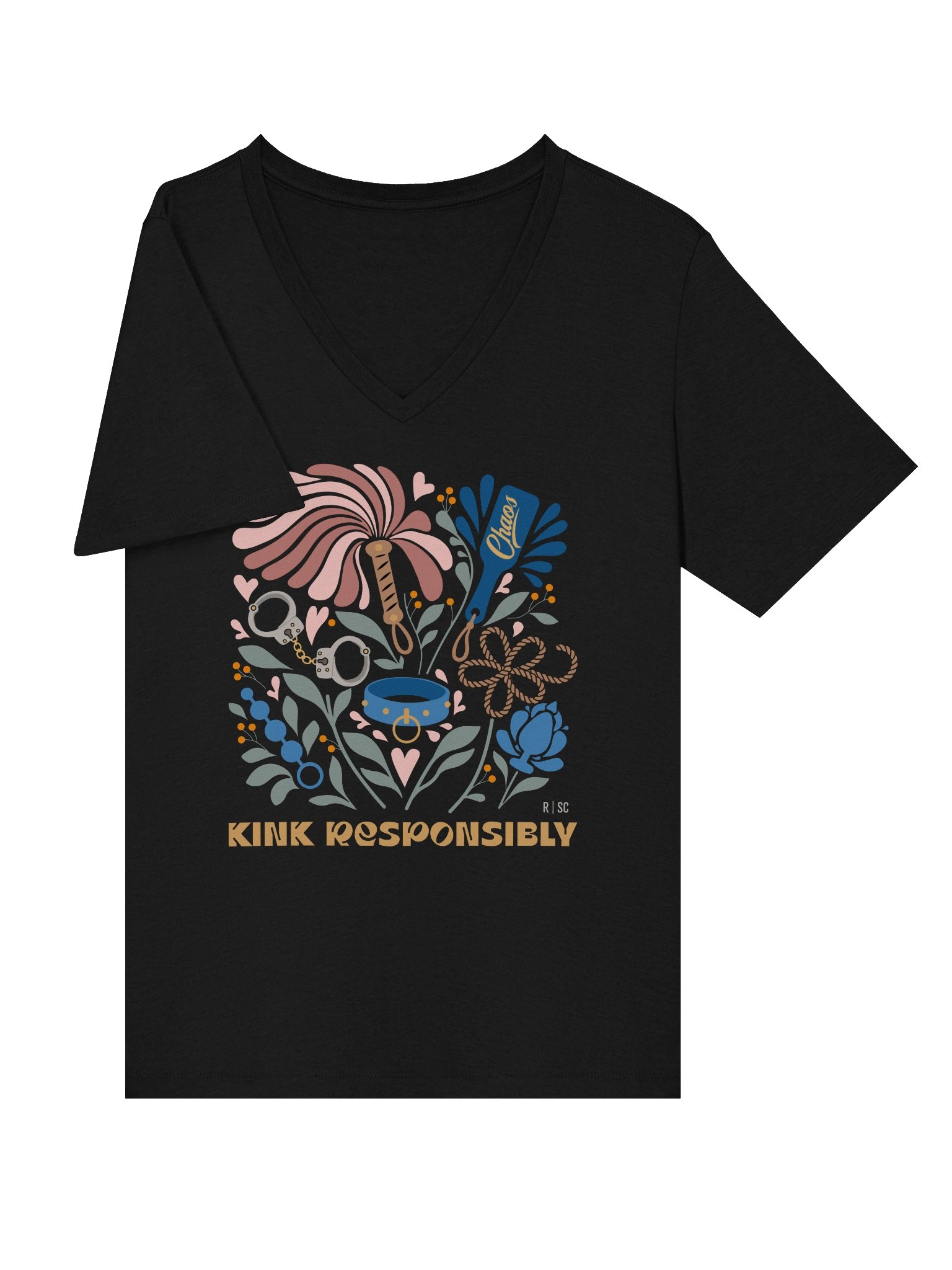 Kink Responsibly Vneck Tshirt product image (8)
